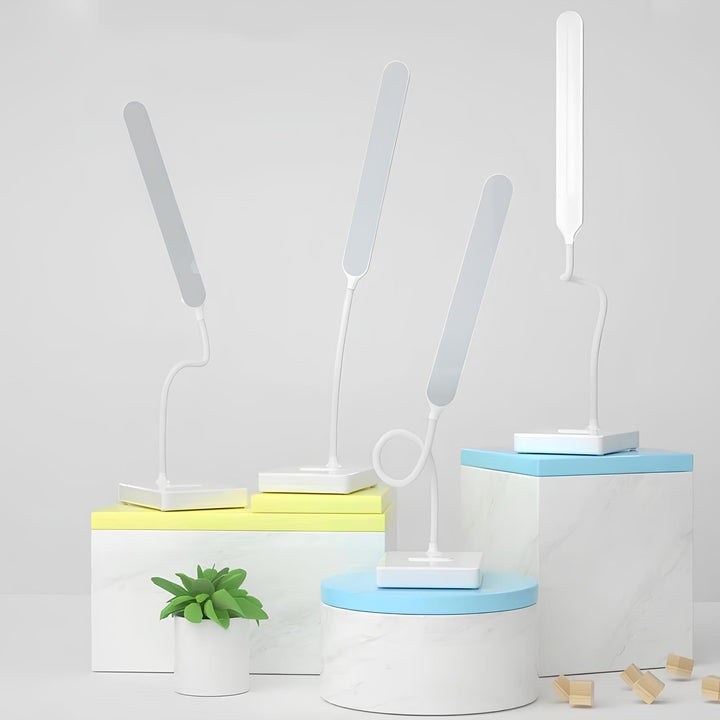 LumoFlex flexibele studielamp, dimbaar LED licht met 3 kleuropties, USB oplaadbaar, ideaal als leeslamp.