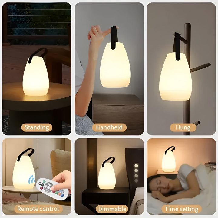 Oplaadbare draadloze LED tafellamp, ideaal voor binnen. Creëer direct sfeer zonder kabels.