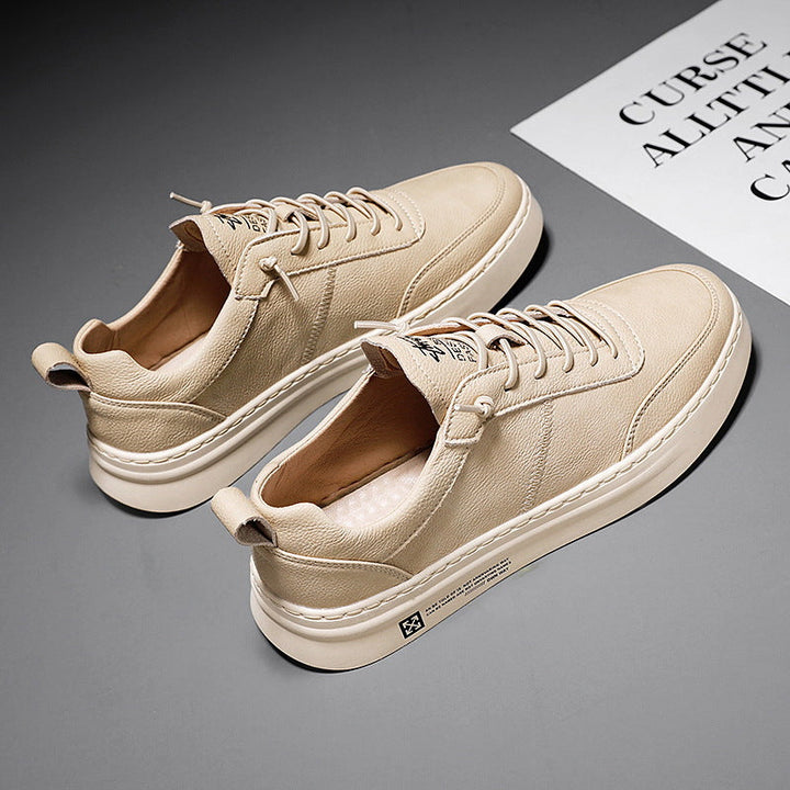 Modieuze herensneakers met flexibele zool en ventilerende stof voor actieve dagen