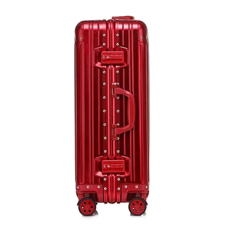 Hoogwaardige aluminium-magnesium bagage, een duurzame zakenreiskoffer voor frequent gebruik.