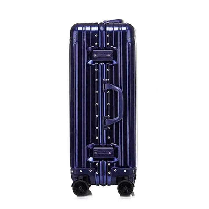 Stijlvolle aluminium-magnesium zakenreiskoffer, een luxe reisaccessoire voor professionals.