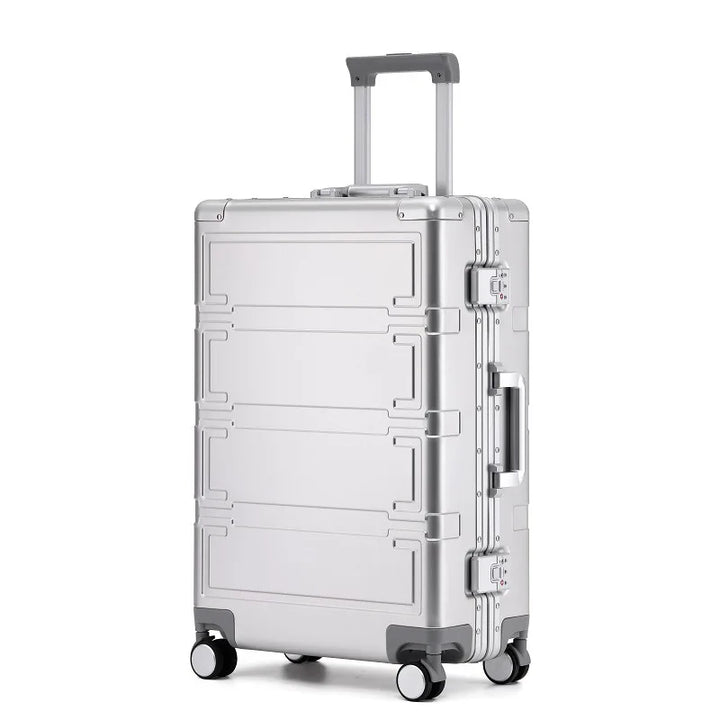 Stijlvolle Pristina aluminium hardshell koffer. Luxe reisbagage met veilige sluiting en sterke wielen.