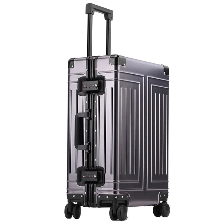 Duurzame aluminium hardshell koffer met TSA slot voor optimale bescherming van bagage.