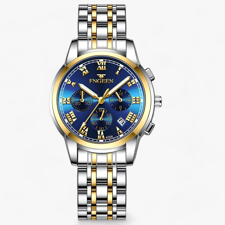 Minimalistisch titanium dameshorloge Clémence, luxe en waterbestendig. Elegant quartz horloge voor moderne vrouwen.