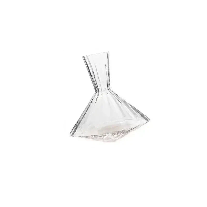 Prachtige draaibare wijndecanteerder van kristalglas, 1500 ml, voor een verfijnde wijnervaring.