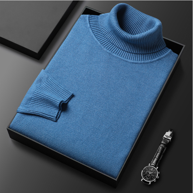 Luxe heren coltrui. Stijlvolle warme kleding, perfect voor wintermode, casual en zakelijke gelegenheden.