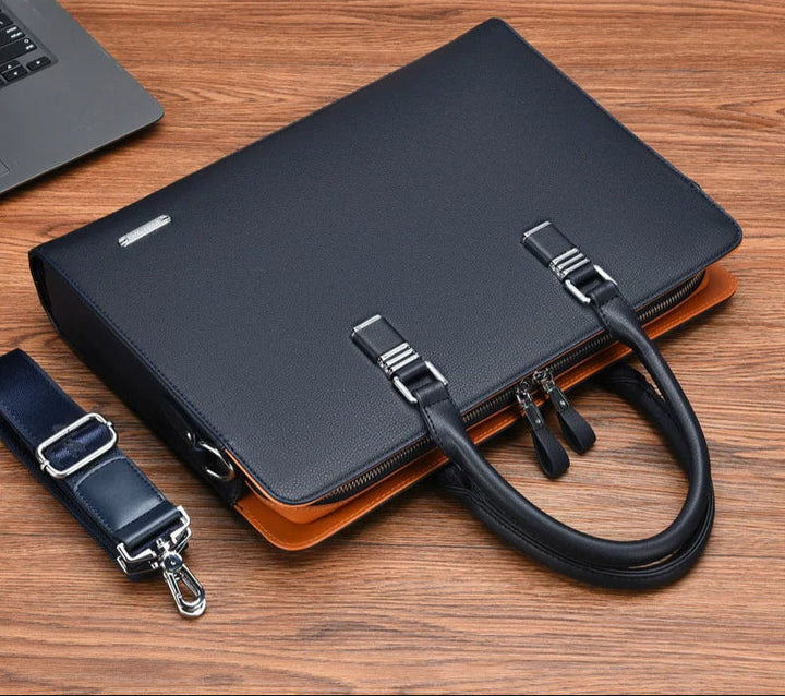 Luxe heren laptoptas Portaro, ideaal voor werk of reizen. Stijlvolle zakelijke werktas voor professionals.