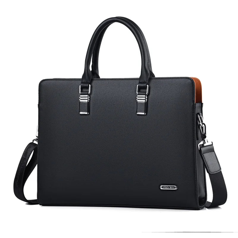 Bruine Portaro laptoptas voor heren, een elegante en functionele werktas. Geschikt voor professioneel gebruik.