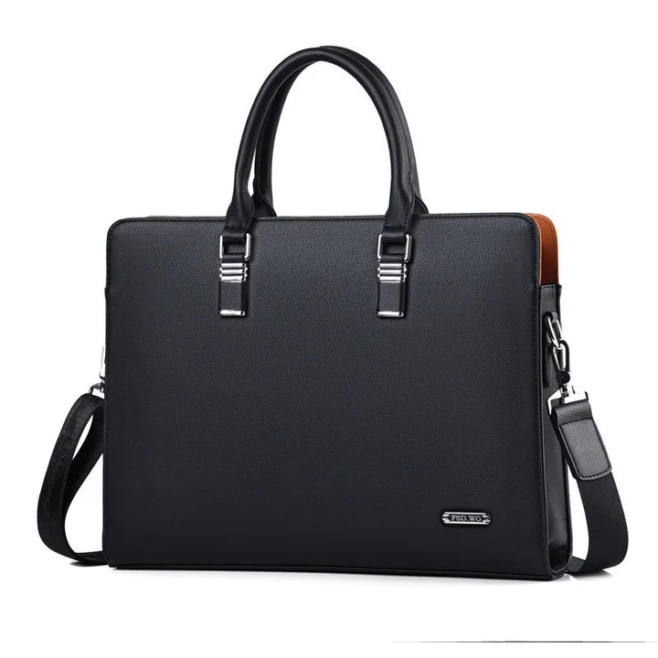Bruine Portaro laptoptas voor heren, een elegante en functionele werktas. Geschikt voor professioneel gebruik.