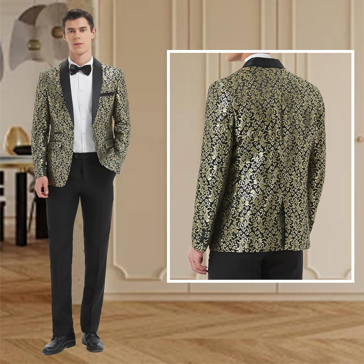 Elegante zwarte 'Leon' smoking voor heren, een must-have voor elke chique garderobe.