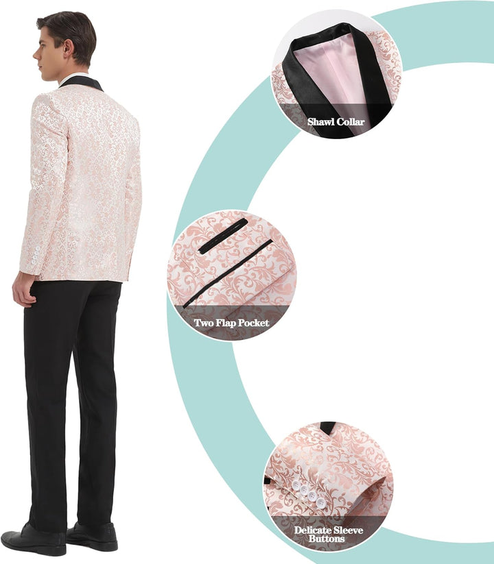 Stijlvolle 'Leon' heren smoking, ideaal als formeel kostuum voor avondkleding evenementen.