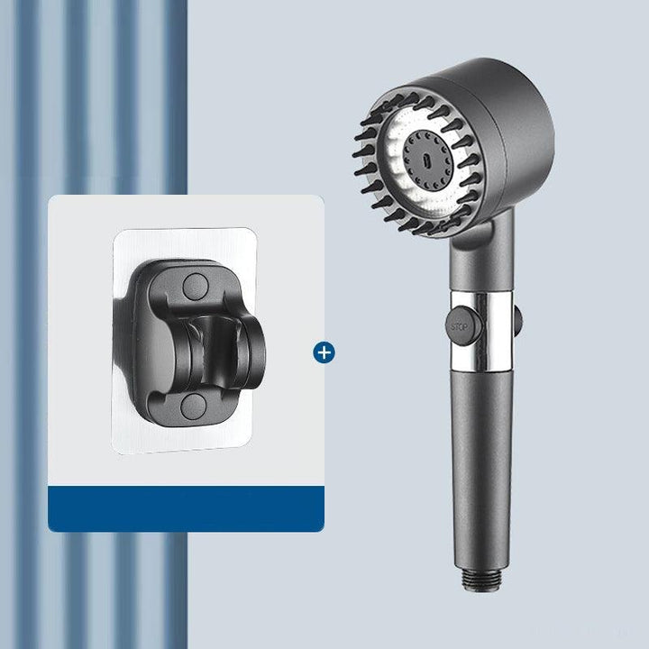 Stijlvolle hoge druk turbo douchekop, luxe design in chroom, voor een verkwikkende douche in uw badkamer.