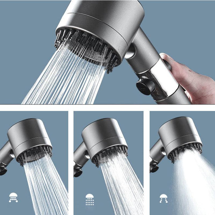 Multifunctionele luxe douchekop met waterbesparende turbo functie, hoge druk voor een optimale badkamerbeleving.