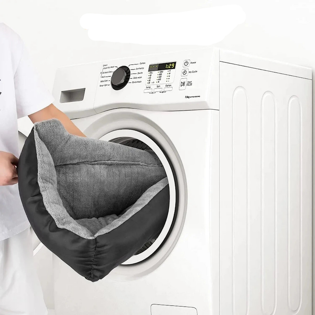 Luxe orthopedische hondenmand ComfortNest, ademend textiel, verlicht gewrichtspijn, wasbaar, duurzaam design.