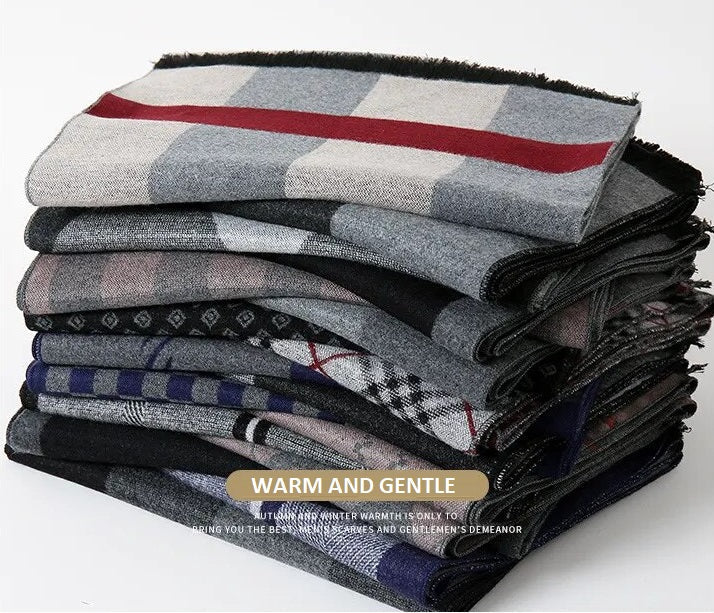Premium kasjmier sjaal met ruitpatroon voor een comfortabele en modieuze winterervaring.