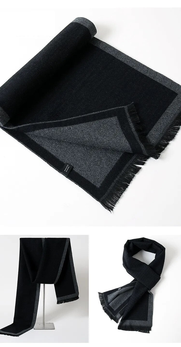 Warme unisex sjaal: kasjmier met ruitpatroon, een elegant accessoire voor elke winterdag.