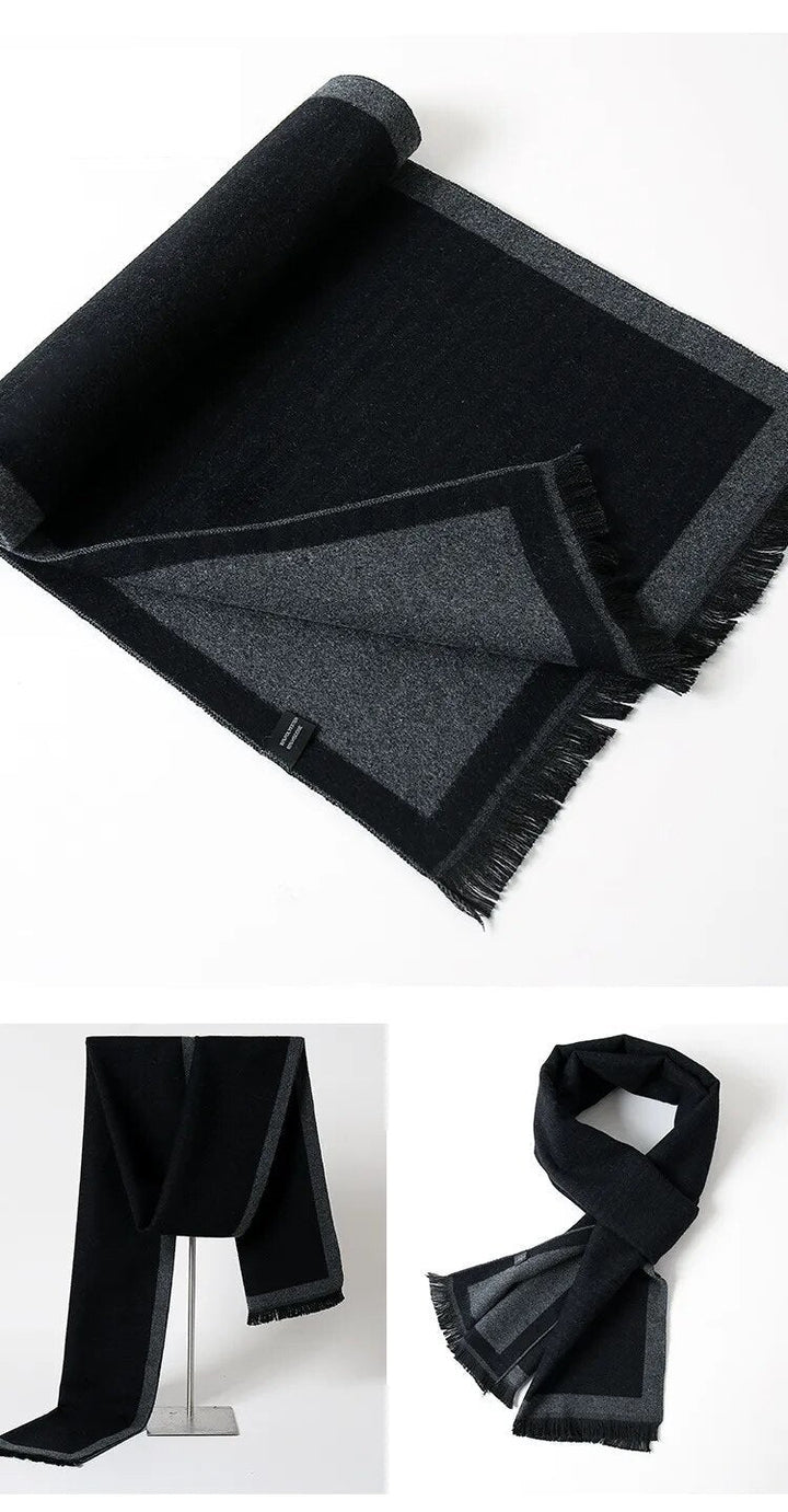 Warme unisex sjaal: kasjmier met ruitpatroon, een elegant accessoire voor elke winterdag.