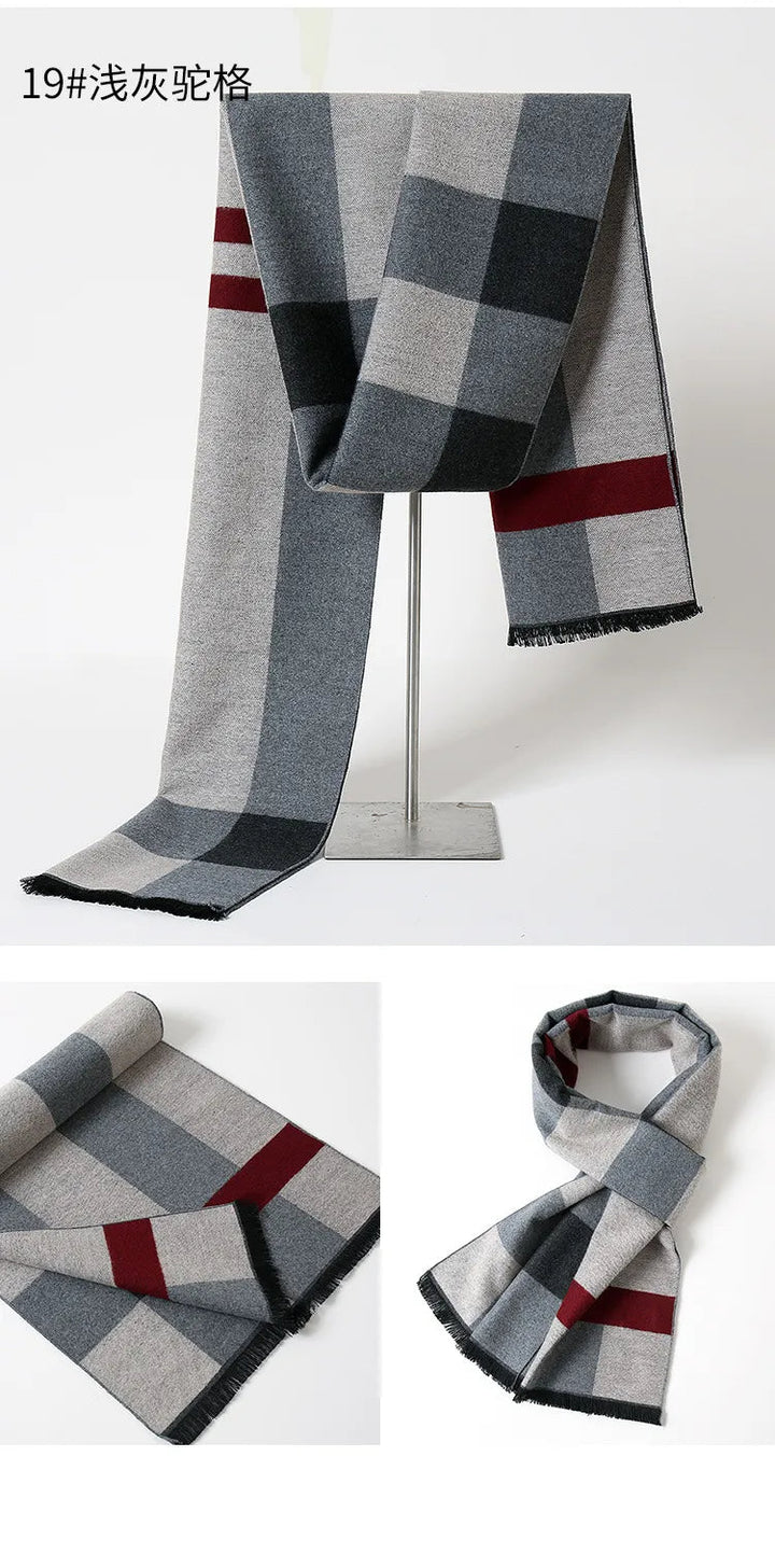 De perfecte kasjmier sjaal: warm, luxe, en met een klassiek ruitpatroon voor de winter.