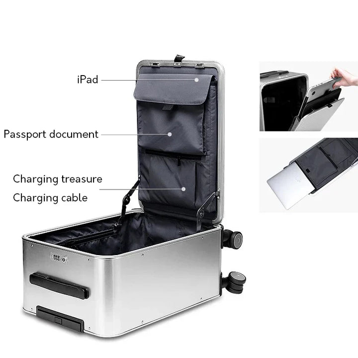 Duurzame aluminium hardcase koffer Valparaíso, beschermt uw bagage optimaal. Essentieel voor zorgeloos reizen.