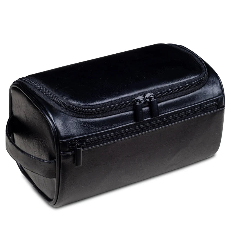 Voyago compacte beautycase geopend, praktische organizer voor toiletartikelen, ideaal voor reizen en badkamer.