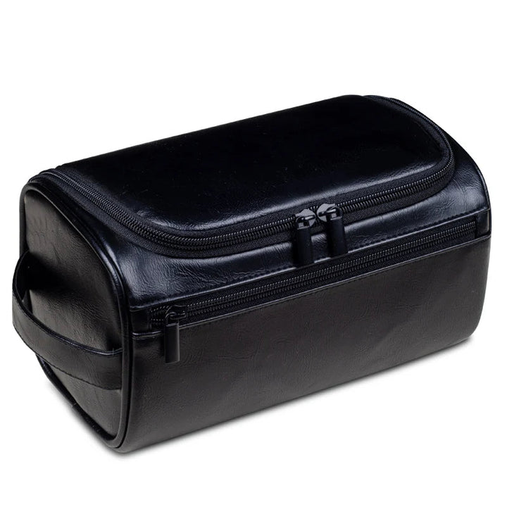 Voyago compacte beautycase geopend, praktische organizer voor toiletartikelen, ideaal voor reizen en badkamer.