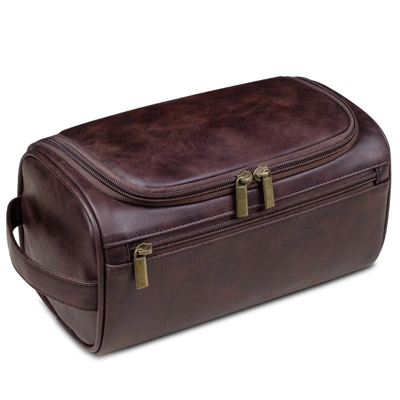 Voyago luxe reistoilettas op reis, stijlvolle en compacte organizer voor essentials, waterbestendig.