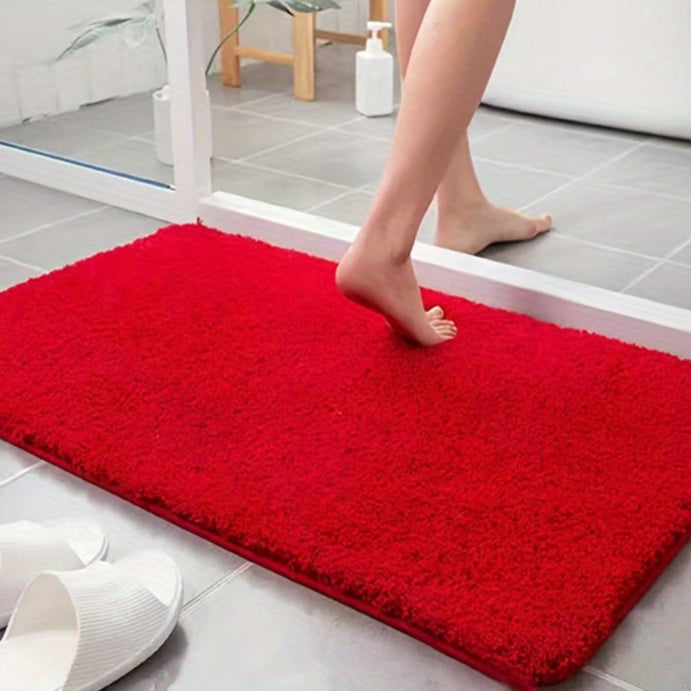 Veilige en zachte badmat met antislip achterkant, perfect voor de badkamer.
