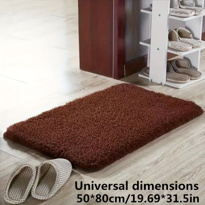 Luxe Serenity badmat, zacht polyester en antislip. Ideaal voor een moderne badkamer.