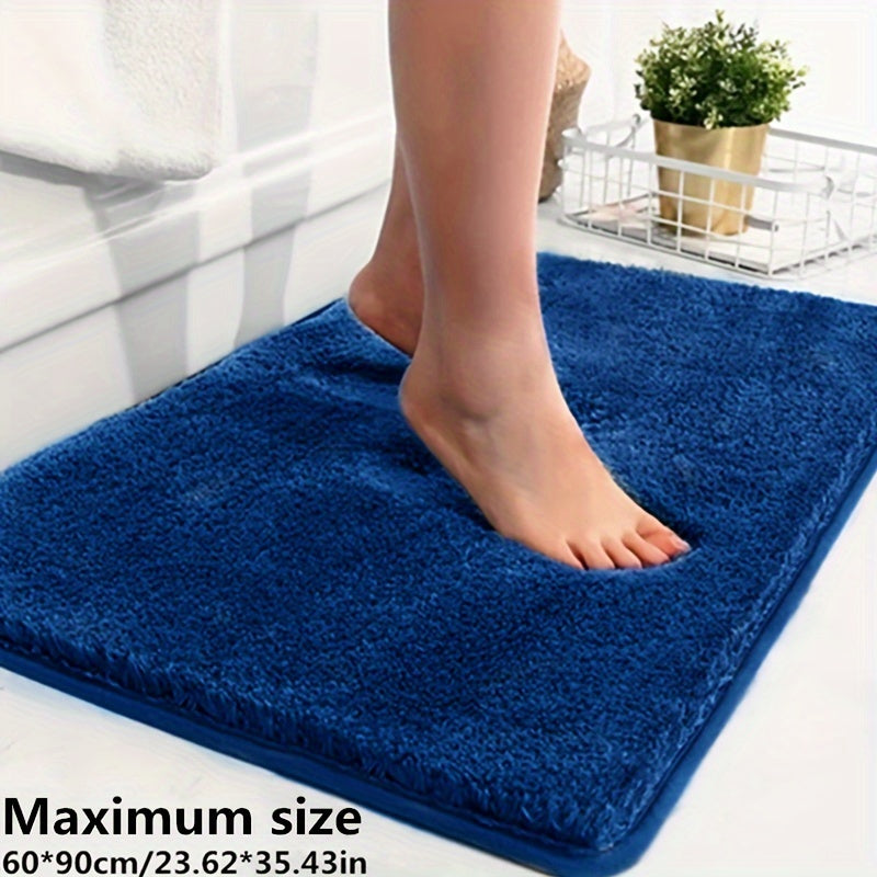 Warme en zachte badmat met antislip, biedt luxe en veiligheid in de badkamer.