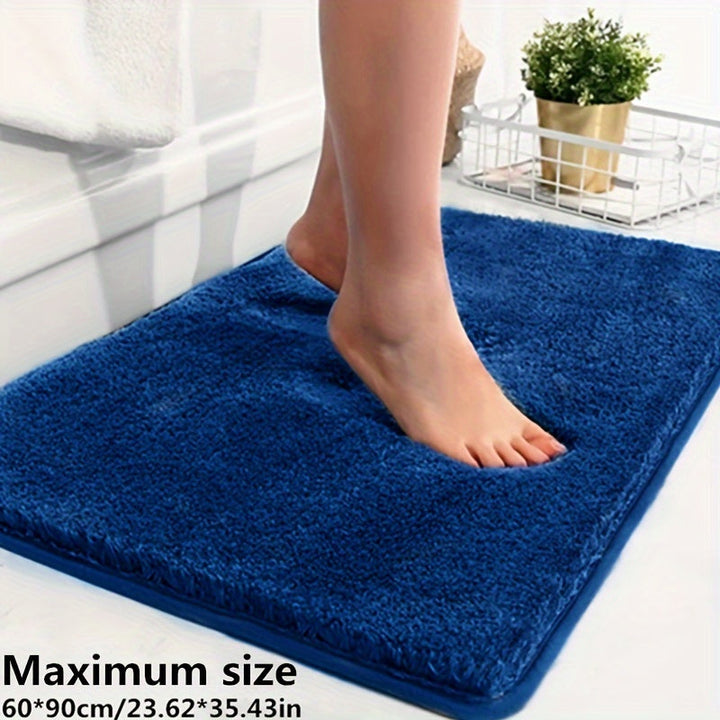 Warme en zachte badmat met antislip, biedt luxe en veiligheid in de badkamer.