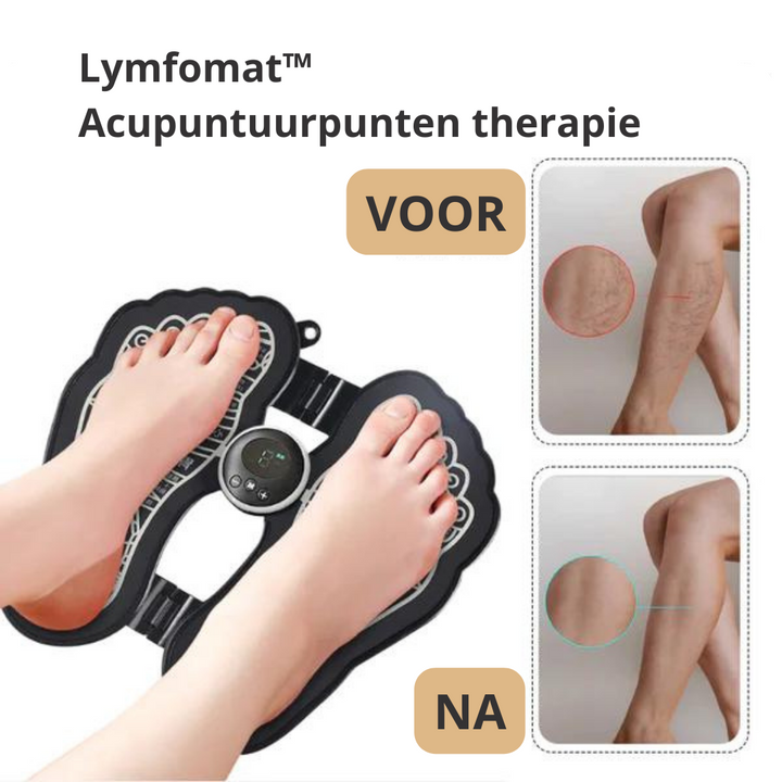 Voetmassage mat met acupunctuurpunten; bevordert gezonde doorbloeding en welzijn.
