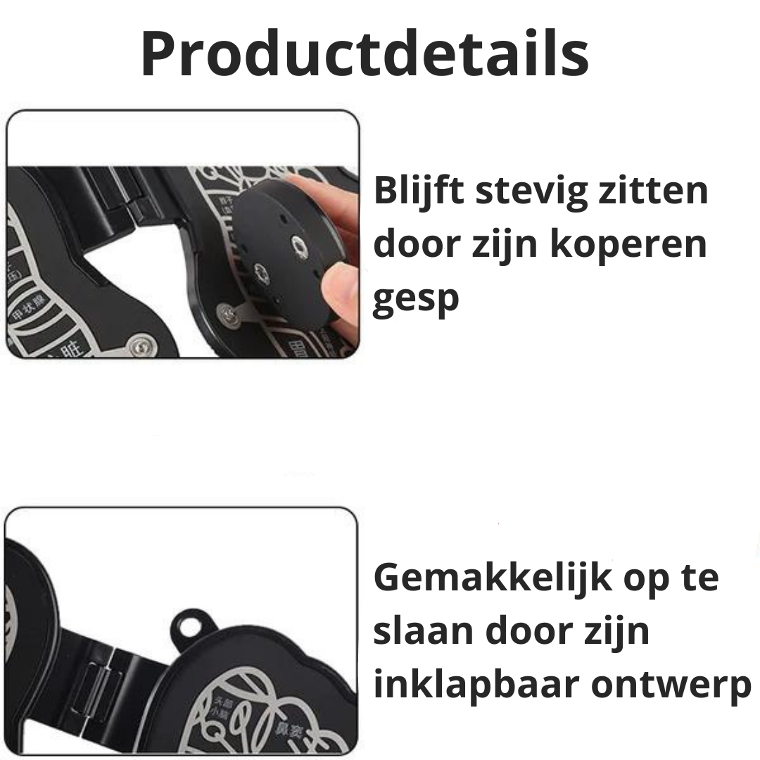 Innovatieve Lymfomat voetstimulator met acupunctuur en EMS-therapie voor welzijn en doorbloeding.