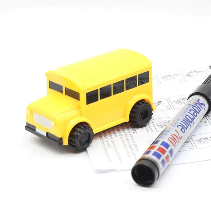 Educatieve lijnvolgende speelgoedauto. WonderWheeler stimuleert kindercreativiteit, fantasie en leren.