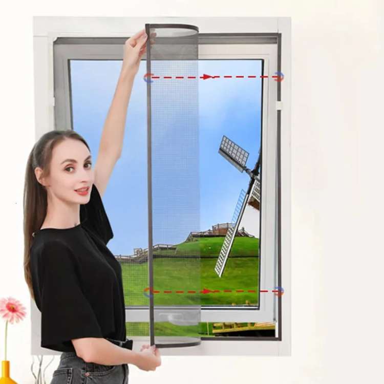 Magnetisch muggennet voor ramen; geniet van frisse lucht en een insectenvrij huis, perfect voor zomeravonden.
