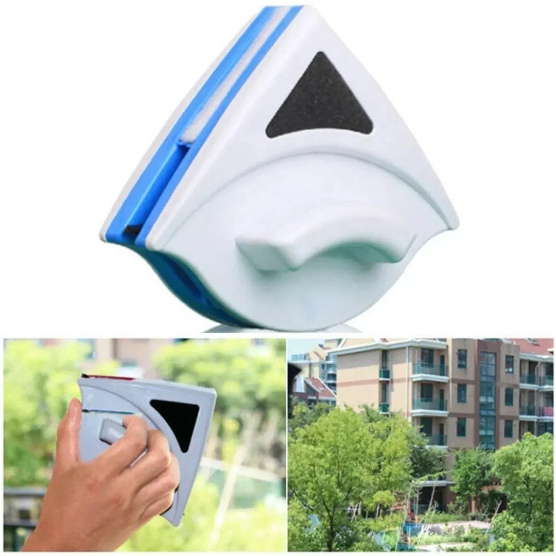 Innovatieve ruitenreiniger met sterke magneet voor moeiteloos schoon en streeploos glas.