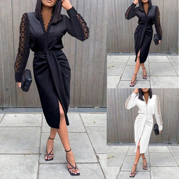 Dames Jurk Met Split: Elegantie en Comfort voor Elke Gelegenheid