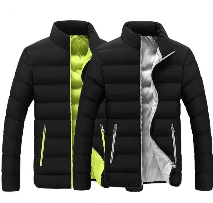 Heren Thijmen puffer winterjas: warm, lichtgewicht en trendy. Perfect voor koude winterdagen.