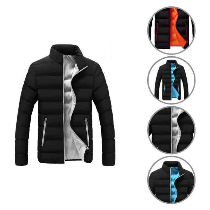 Veelzijdige Thijmen heren winterjas, perfect casual pufferjack voor dagelijkse winterkleding en warmte.