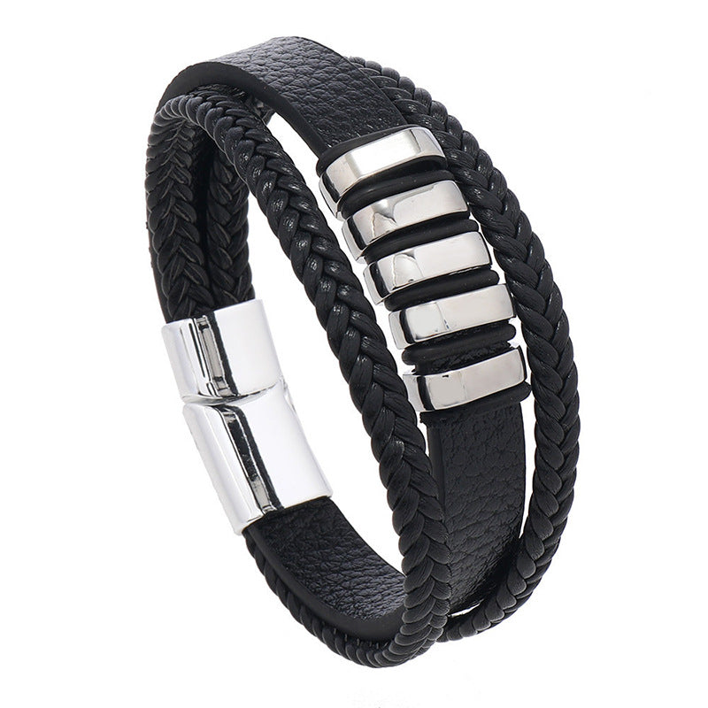 Comfortabele herenarmband, een stijlvol accessoire dat elke mannen outfit complimenteert.