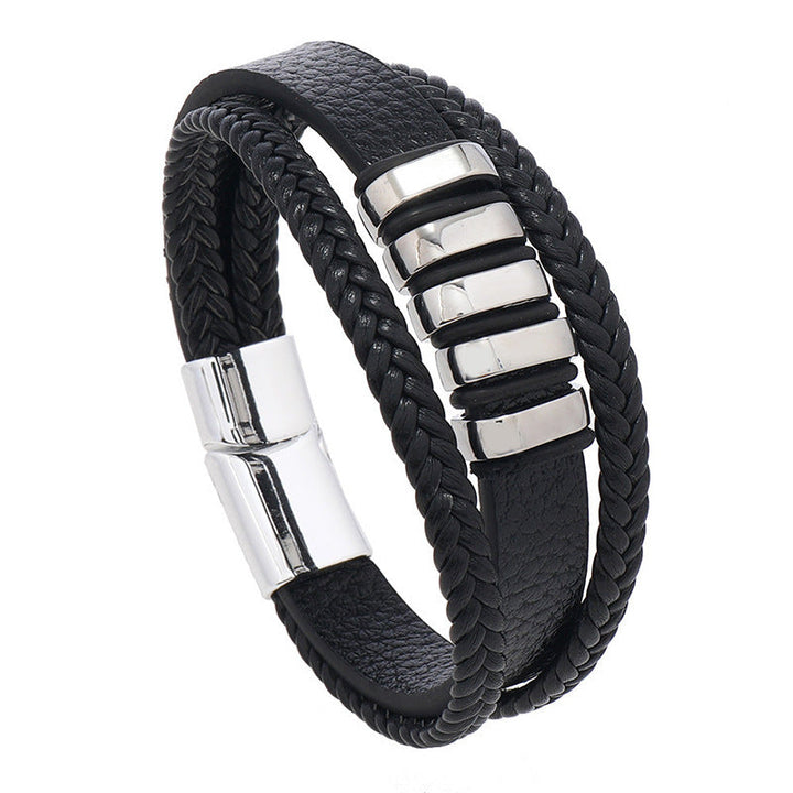 Comfortabele herenarmband, een stijlvol accessoire dat elke mannen outfit complimenteert.