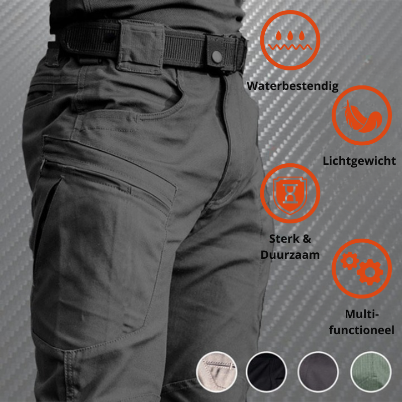 Duurzame Mannen Cargo Broek Eddy voor outdoor avonturen. Functionele heren broek met handige zakken.