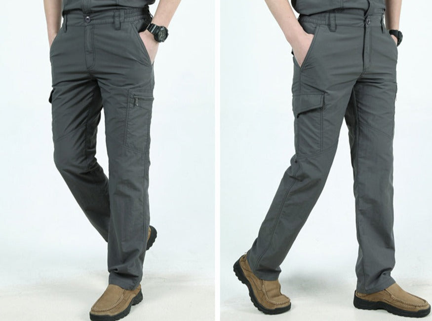 Functionele Mannen Cargo Broek Eddy met ruime cargo zakken, praktische heren broek voor actieve mannen.