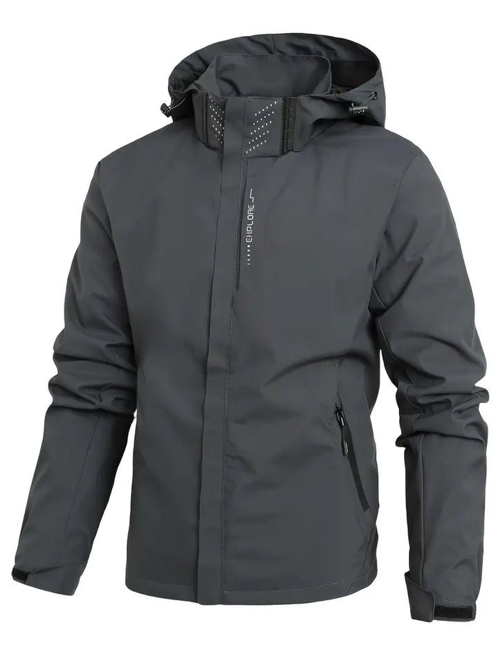 Praktisch allweather mannen jack, waterdicht en lichtgewicht; een must-have voor elke garderobe.