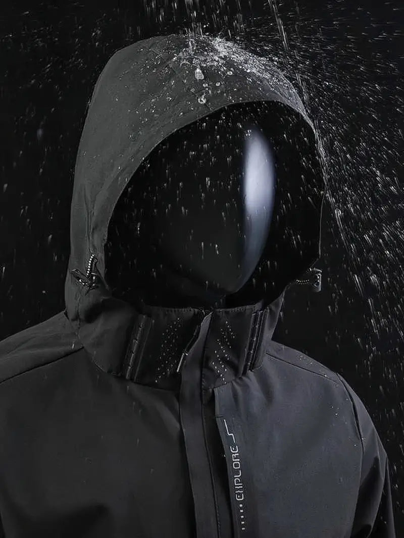 Lichtgewicht waterdichte jas voor mannen, een essentiële regenjas voor onvoorspelbaar Nederlands weer.