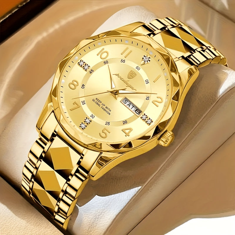 Multifunctioneel waterdicht mannenhorloge, digitaal display, robuust voor actieve levensstijl.
