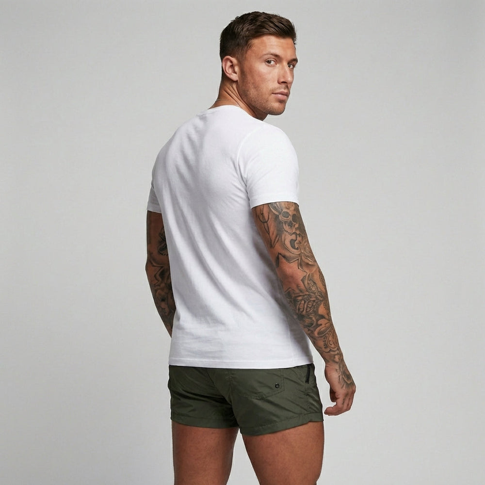 Comfortabele stretch zwembroek voor mannen, ideaal voor zomerse dagen, zwemmen en sportieve activiteiten.