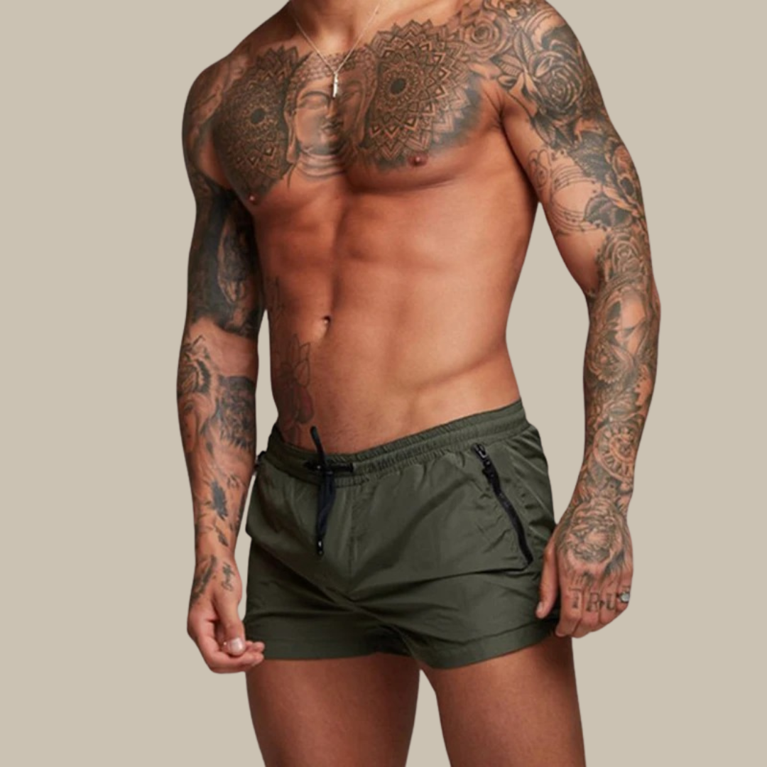 Sneldrogende, stijlvolle mannen zwemshort met stretch voor optimaal comfort tijdens vakantie en strand.