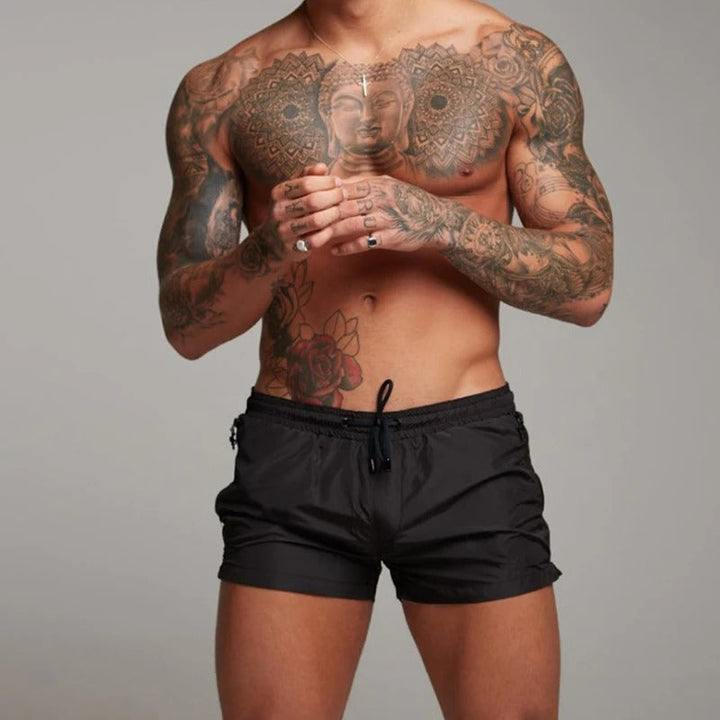 Elastische en sneldrogende mannen zwemshort, comfortabel voor de zomer, strand en zwembad. Herenmode.