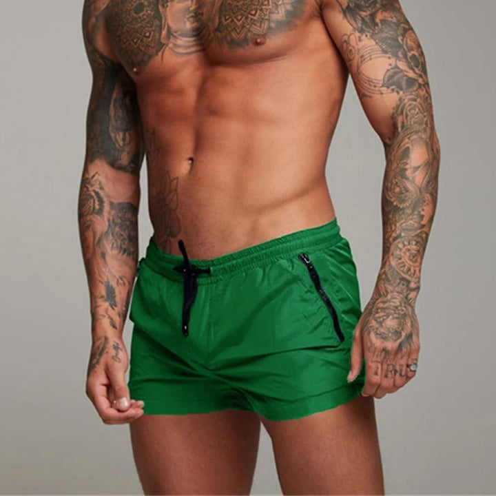 Comfortabele sneldrogende stretch zwembroek voor mannen, perfect voor een zorgeloze zomervakantie.