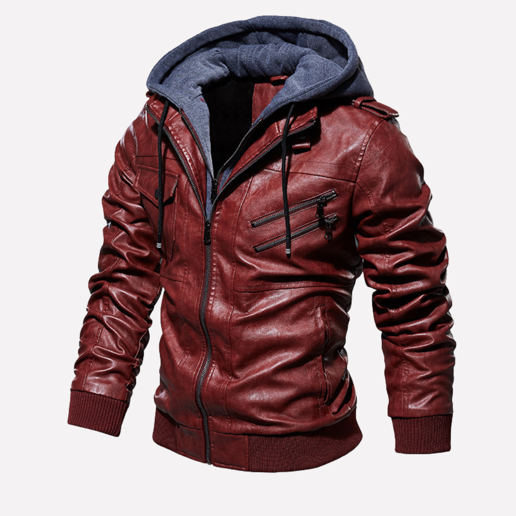 Veelzijdige mannen winterjas met bontkraag; geschikt als stijlvolle bovenkleding voor herfst en winter.